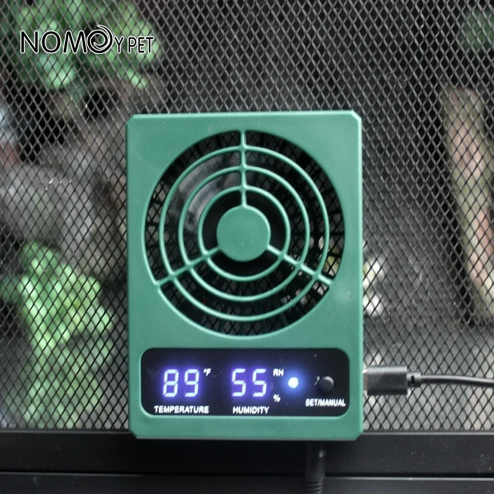 NOMOY PET Intelligent Reptile Fan Ventilation Dehumidifier NFF-126 Green